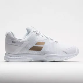 stadium unisex shoes Babolat SFX3 Women's  Wimbledon White/Gold