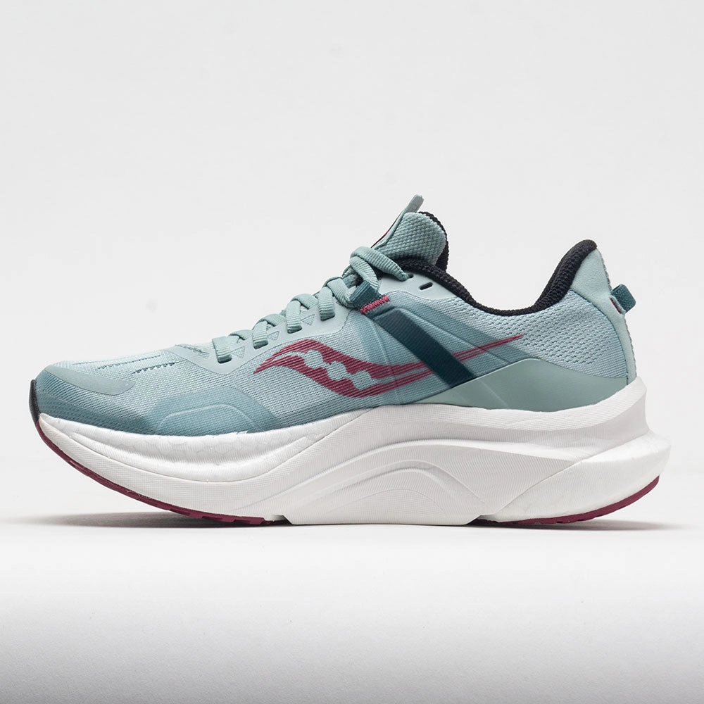 Saucony Tempus Women's  Mineral/Rose Comfortable Cushion post - race celebration