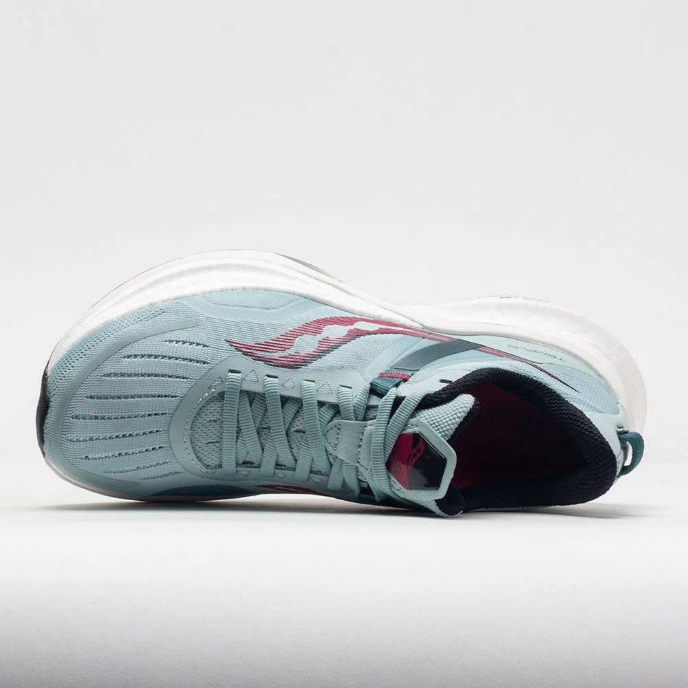 Saucony Tempus Women's  Mineral/Rose warm - up trail - hiking running shoes