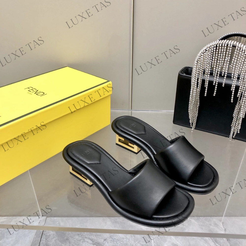 Baguette Black Nappa Leather Slides - Designer Slides & Sandals for Women Casual Sandals Dry Fit
