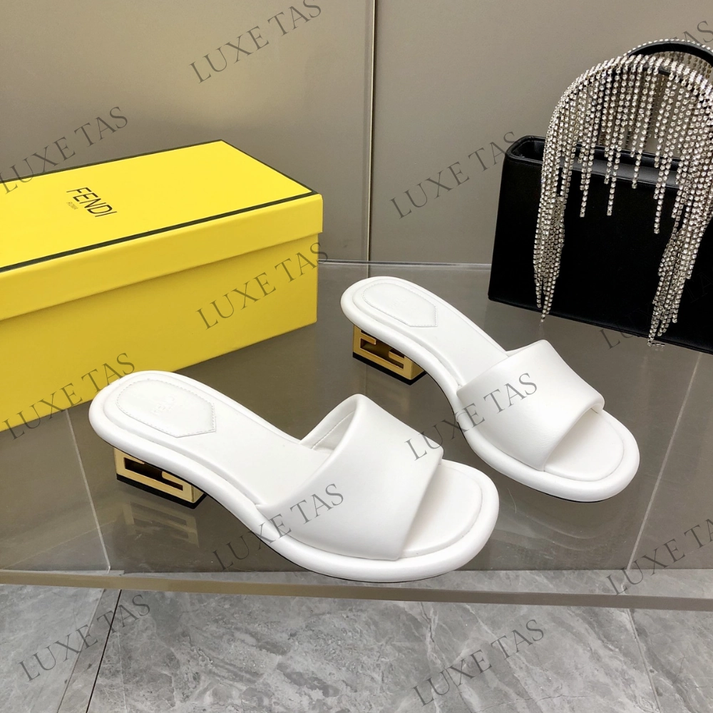 Baguette White Nappa Leather Slides - Designer Slides & Sandals for Women Comfortable Vacation Shoes Joint Ease