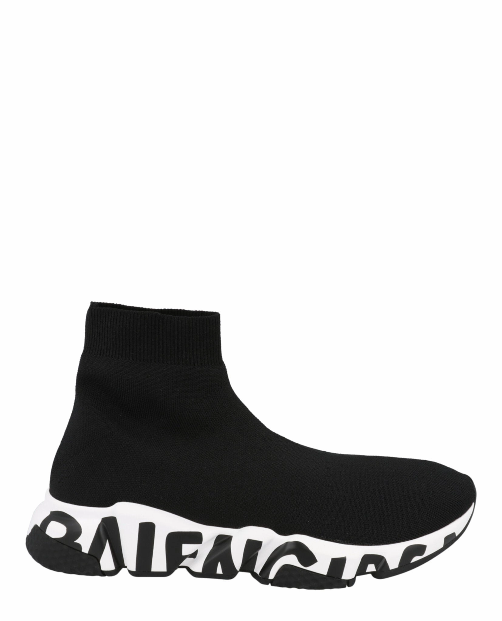 Balenciaga Speed Graffiti Knit High Top Sock Sneakers Mens 645334W-2DB7-1015 Ultra-soft sole