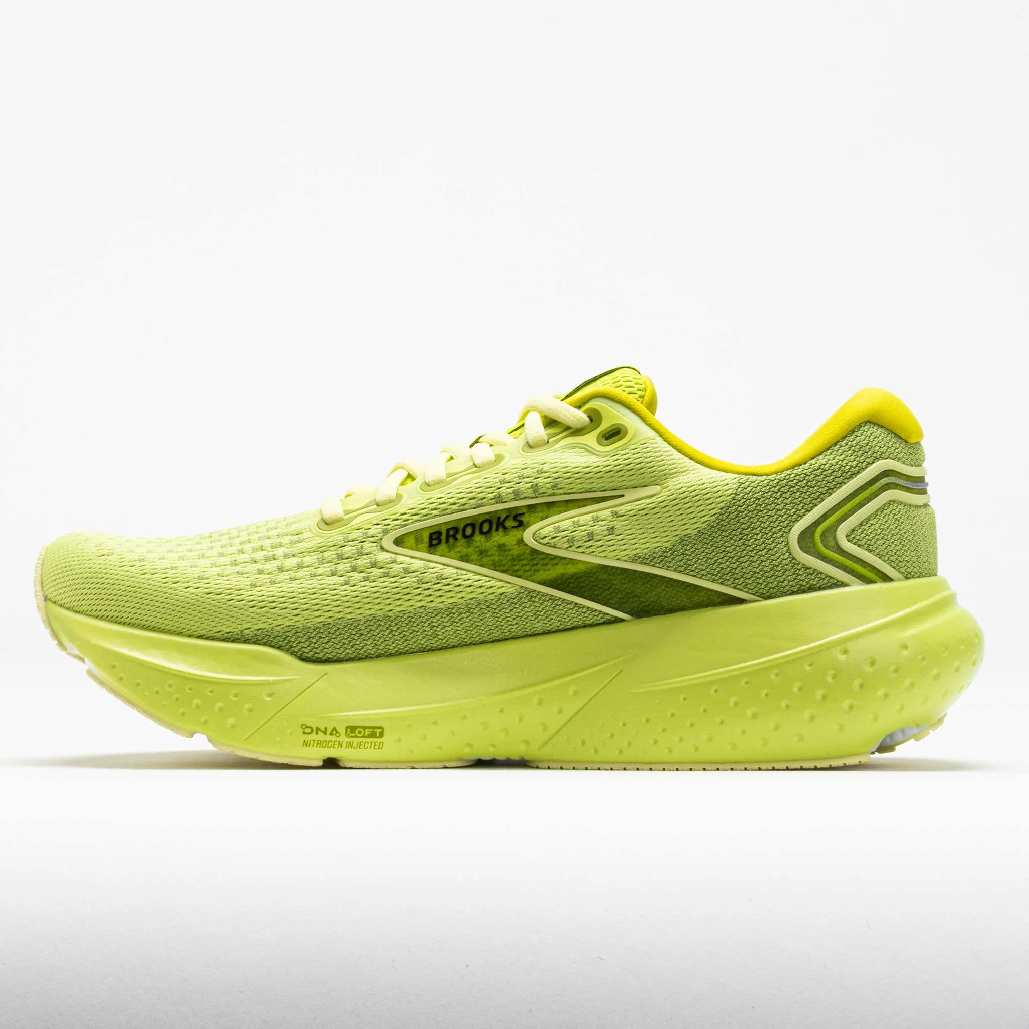 foam - midsole shoes Brooks Glycerin 21 Men's  Lovebird/Pale Yellow Lime