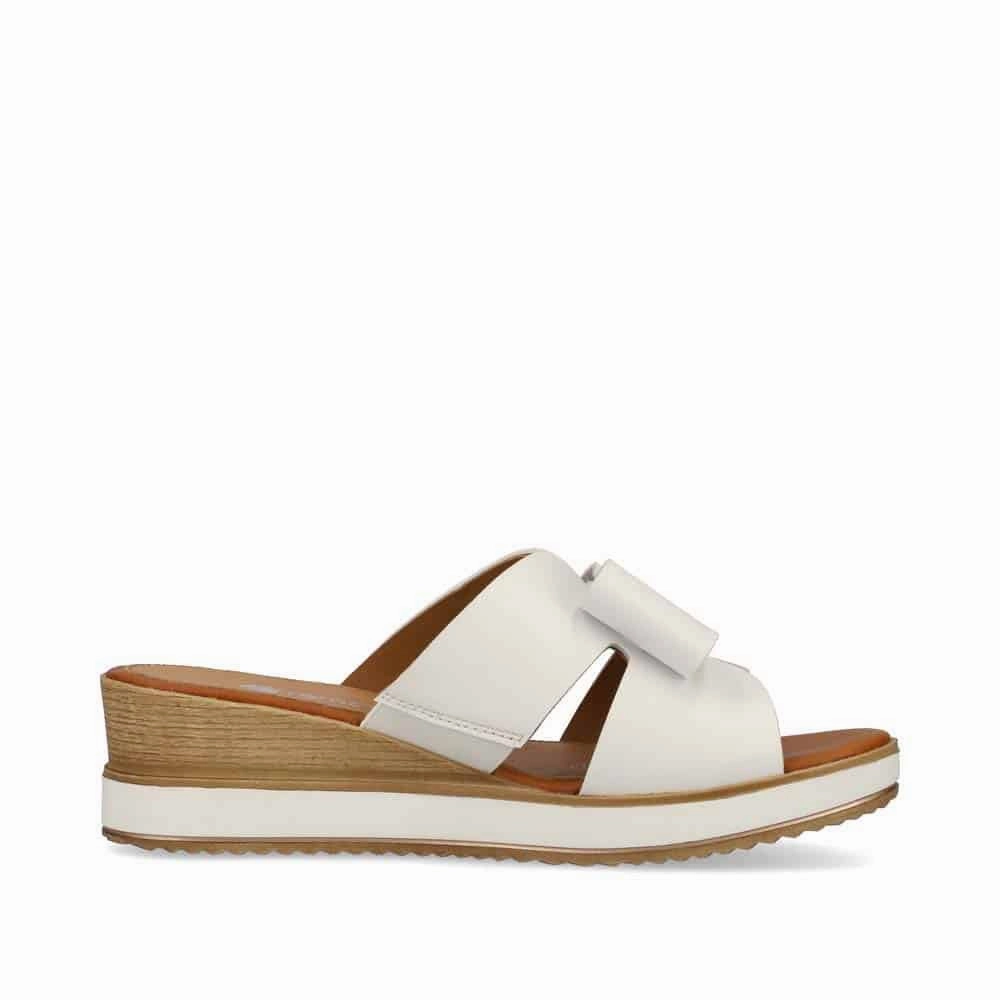 D6456-80 White Wedge Slide Dressy Sunset Hour