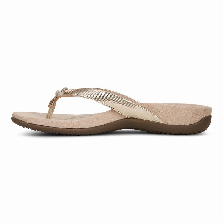 Sleek Footwear Sandal Maintenance BELLA II - Gold Ribbed