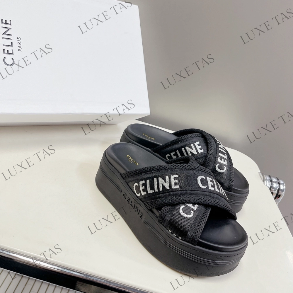 Suede Park Friendly Block Slide In Mesh & Textile With C Jacquard - Designer Slides & Sandals for Women