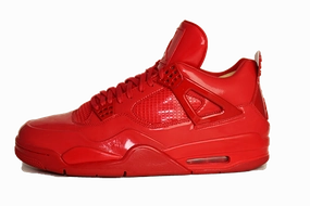 hook - and - loop running shoes training shoes Air Jordan 4 "Red 11lab4"