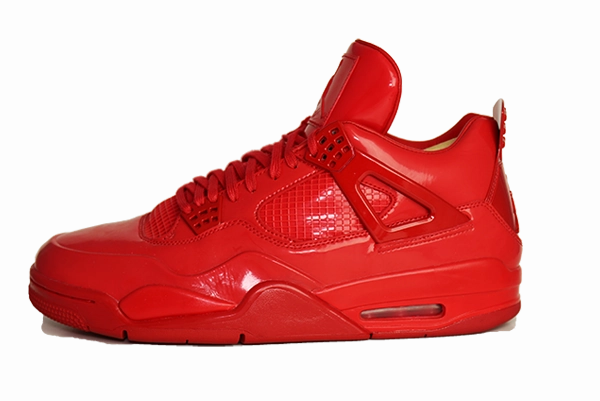 hook - and - loop running shoes training shoes Air Jordan 4 "Red 11lab4"