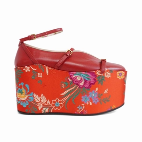 High-End Footwear Statement Shoes Gucci 'Hannelore Detachable Platform' Wedges - Women's 37