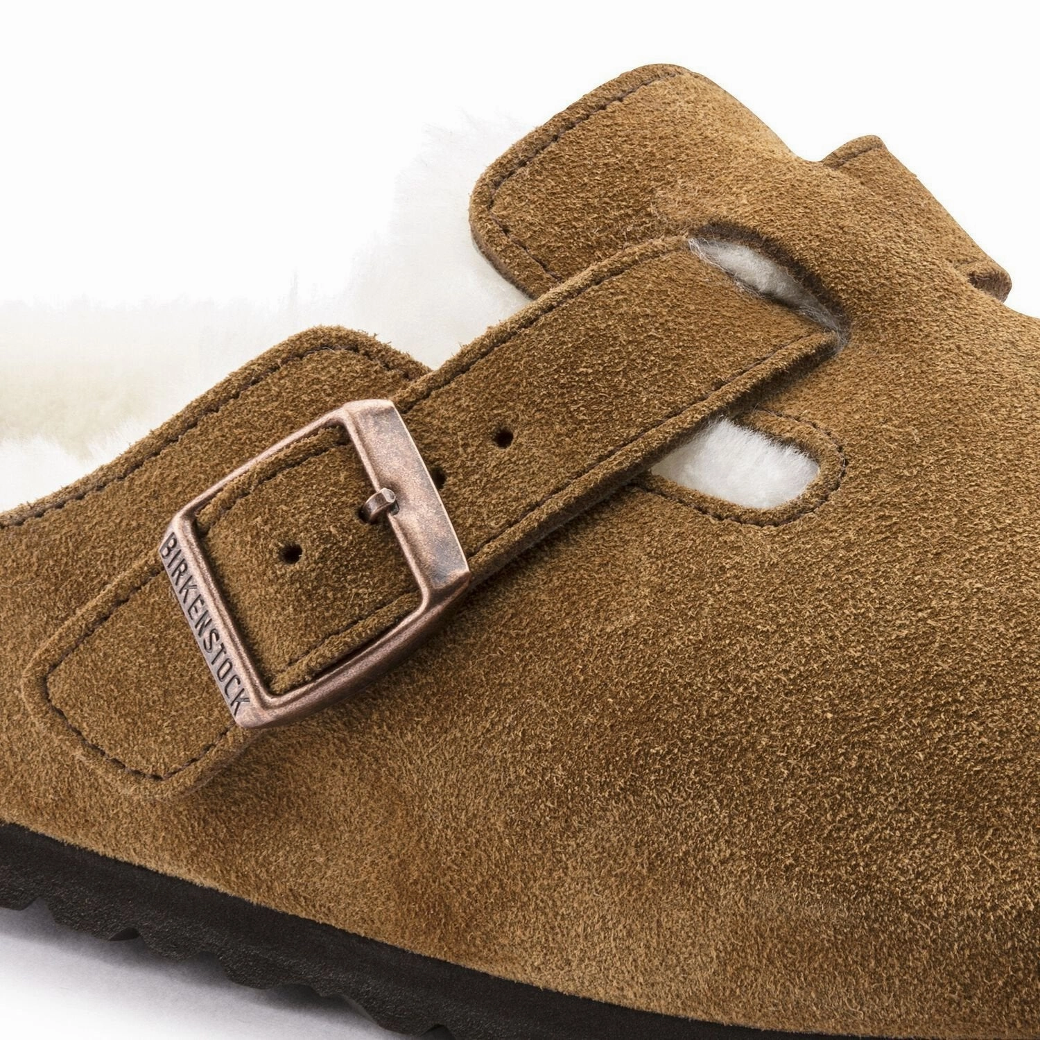 Premium Style Shoes Boston Shearling Suede Leather Mink Regular