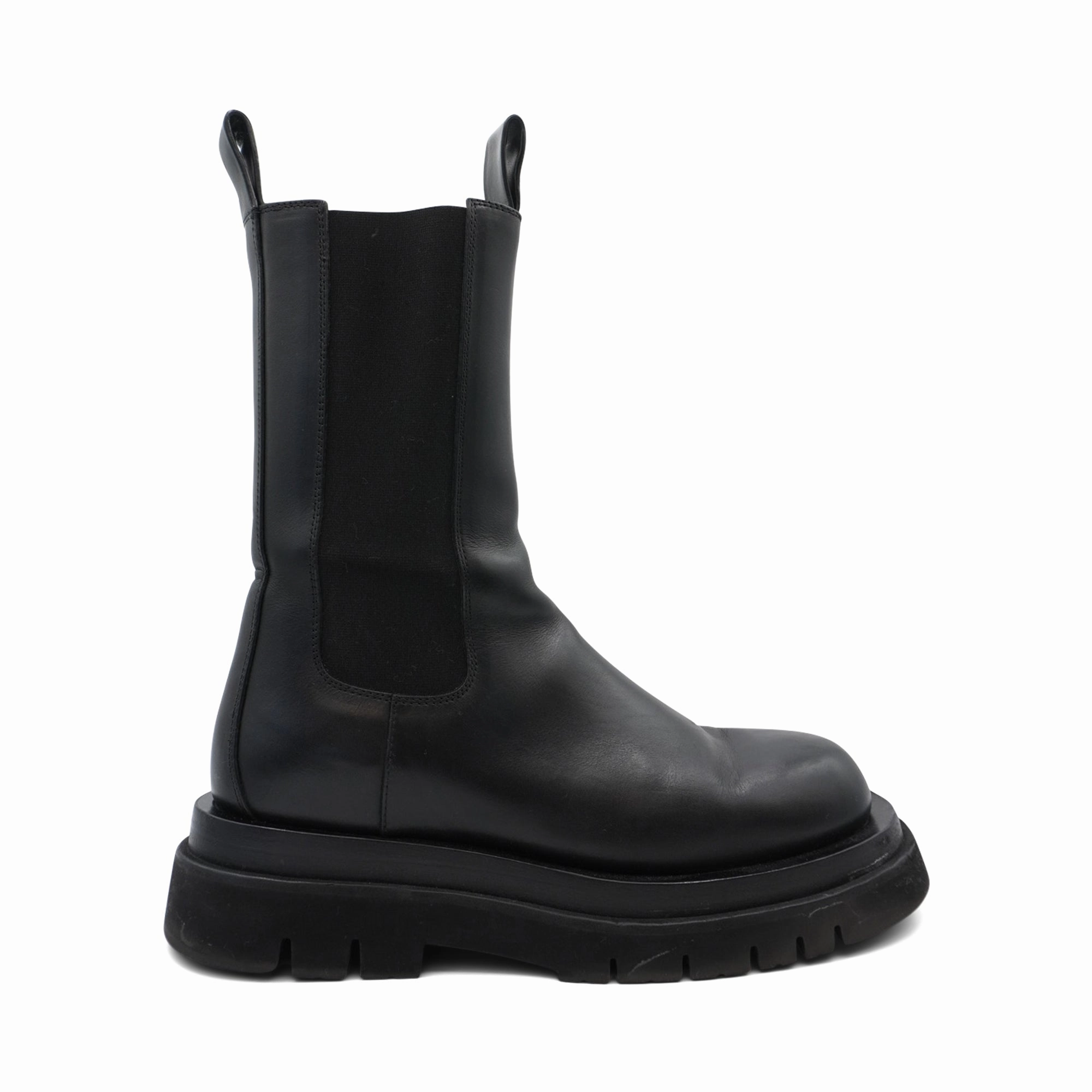 Bottega Veneta Lug Chelsea Boots - Women's 38.5 Knit Top Muddy Path