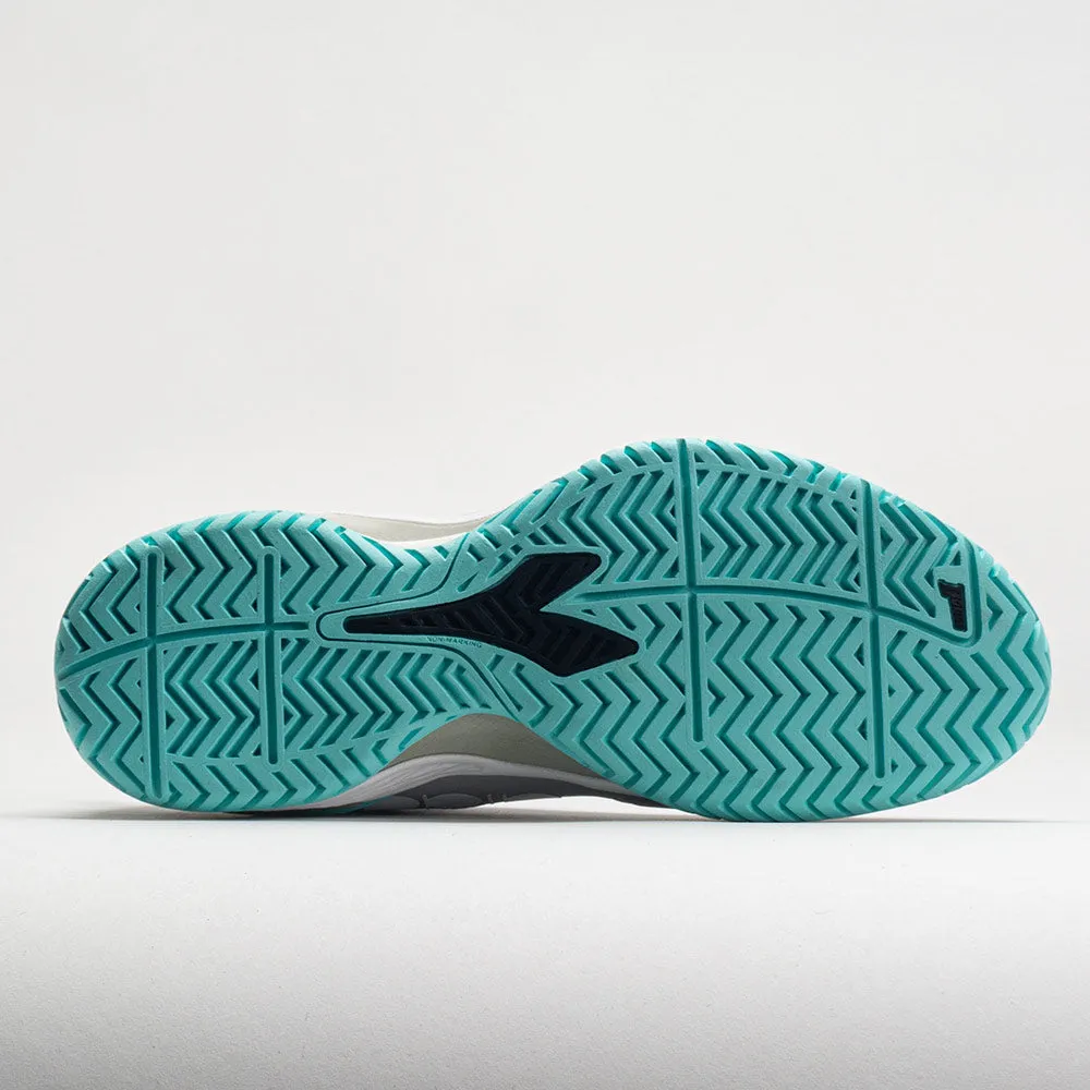 Shock Absorbing Diadora Blushield Torneo 2 AG Women's  Silver DD/Black/Aruba Blue