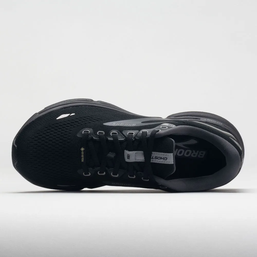 Cushioned Tongue cross-training Brooks Ghost 15 GTX Men's  Black/Blackened Pearl/Alloy