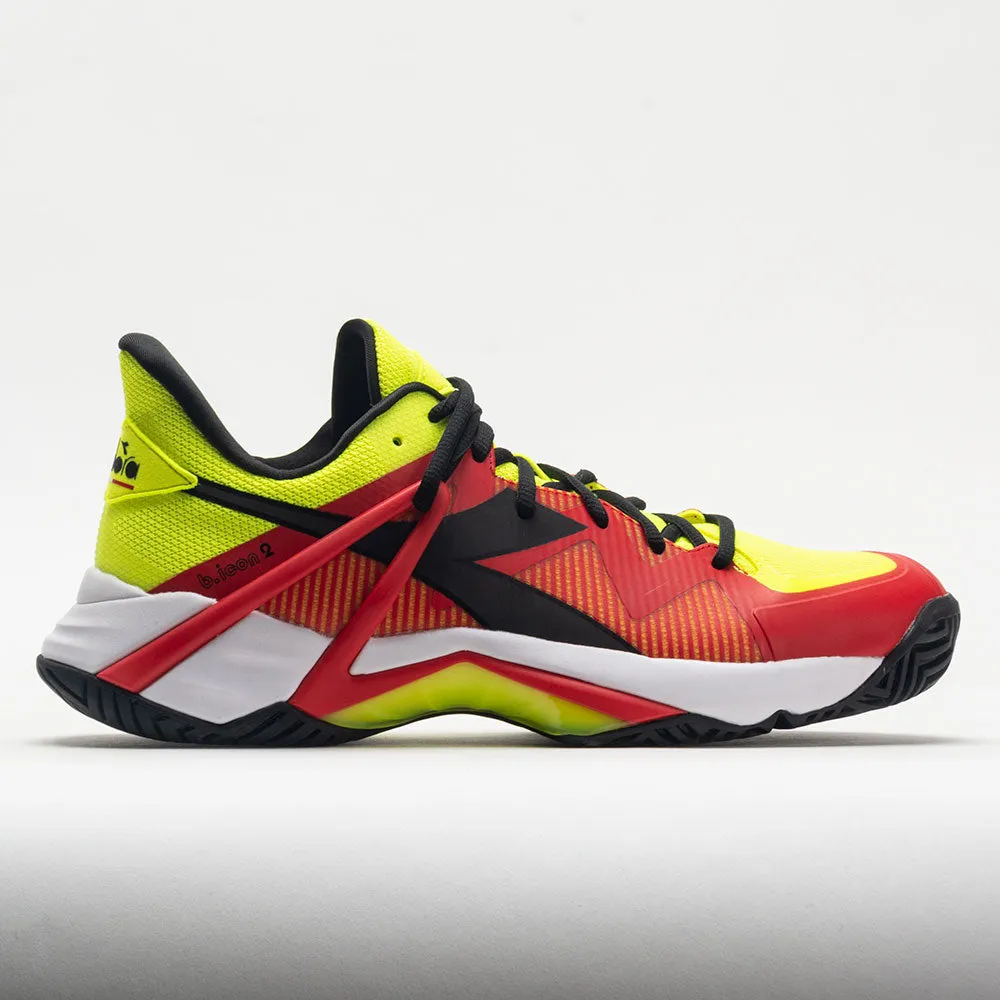 youth athletic footwear Impact protection Diadora B.Icon 2 AG Men's  Yellow Fluo/Black/Fiery Red