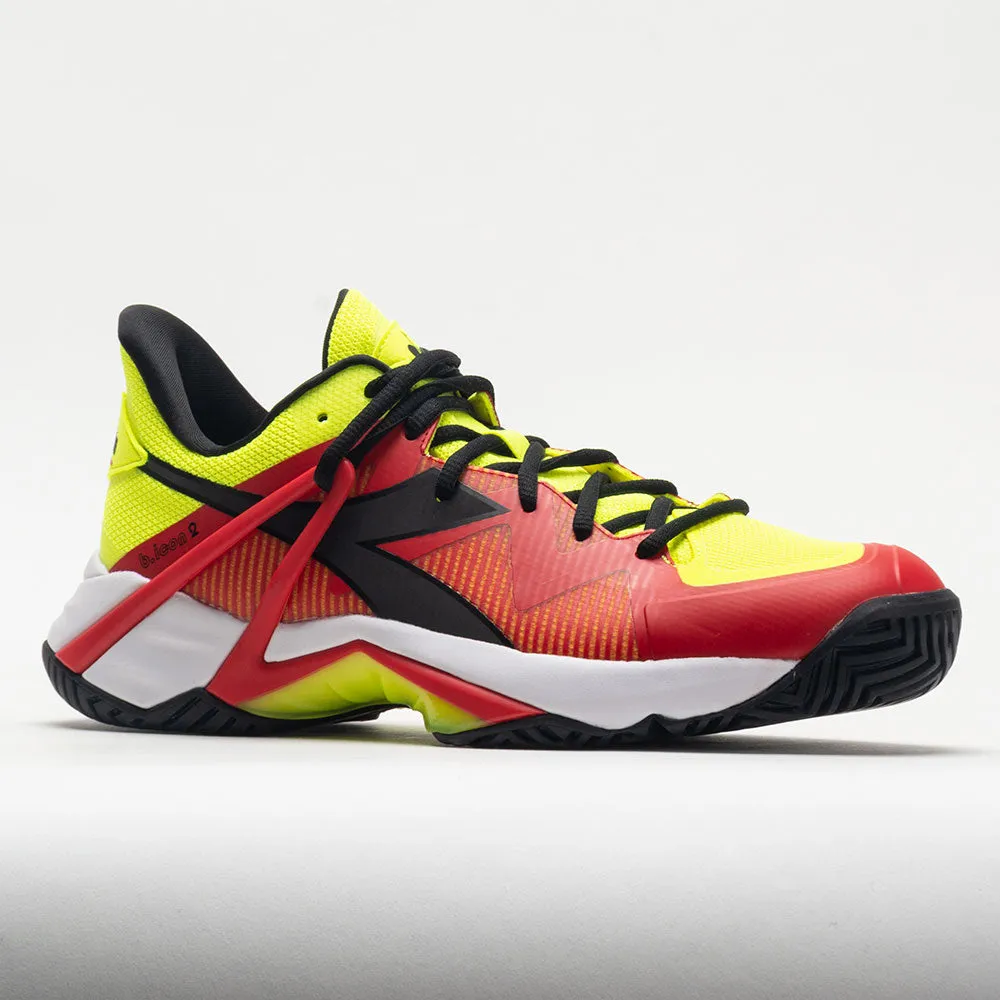 Classic anniversary - themed running gear Diadora B.Icon 2 AG Men's  Yellow Fluo/Black/Fiery Red