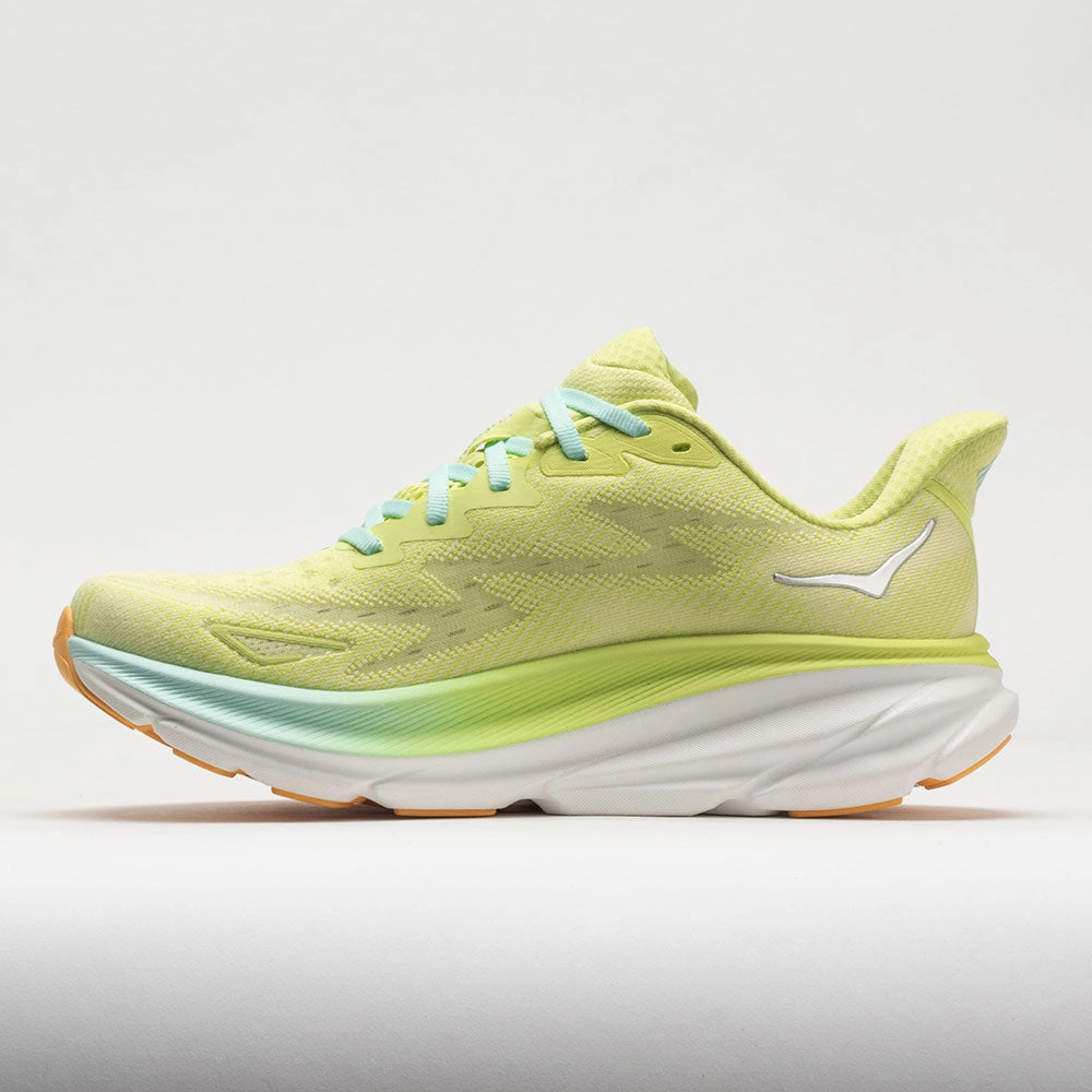 HOKA Clifton 9 Women's  Citrus Glow/Sunlit Ocean Adjustable Fitment