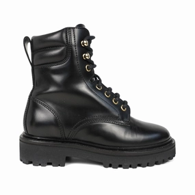Combat Look All-Season Wear Isabel Marant 'Campa' Combat Boots - Women's 35
