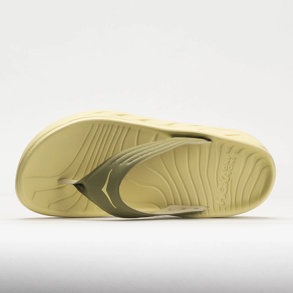 Speed Enhancement HOKA Ora Recovery Flip Men's  Green Moss/Celery Root