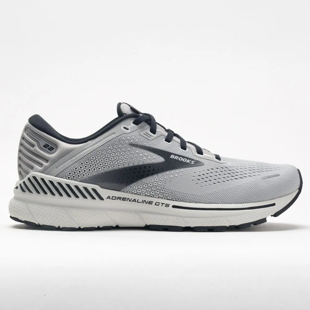 Brooks Adrenaline GTS 22 Men's  Alloy/Gray/Black color - fast running in an estuary area shoes