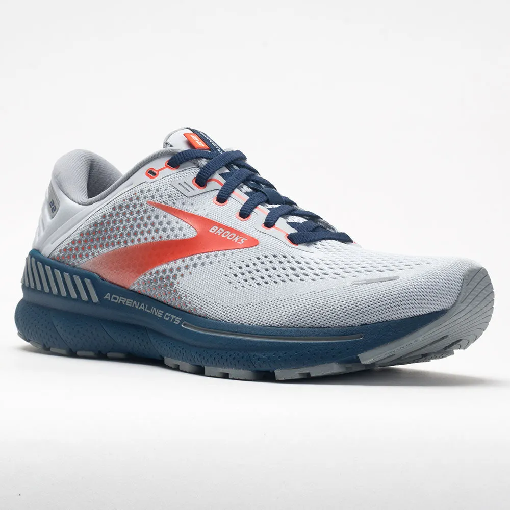 Brooks Adrenaline GTS 22 Men's  Arctic/Red/Titan slow - drying shoes