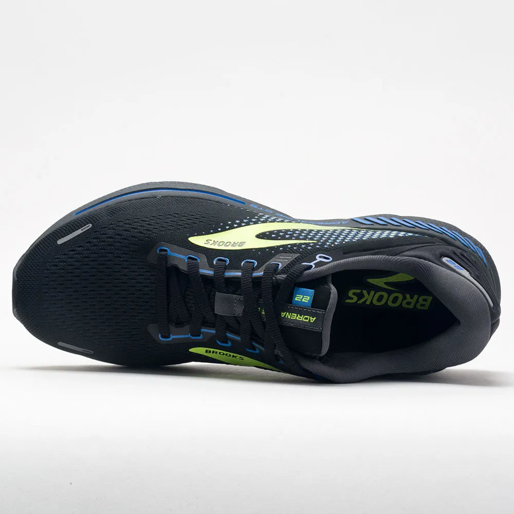 Brooks Adrenaline GTS 22 Men's  Black/Blue/Nightlife running for a way to stay free windy days