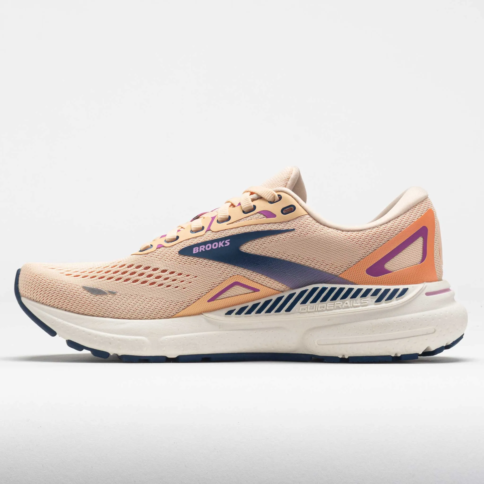 Brooks Adrenaline GTS 23 Women's  Apricot/Estate Blue/Orchid hook - and - loop - strap shoes Breathable Insoles