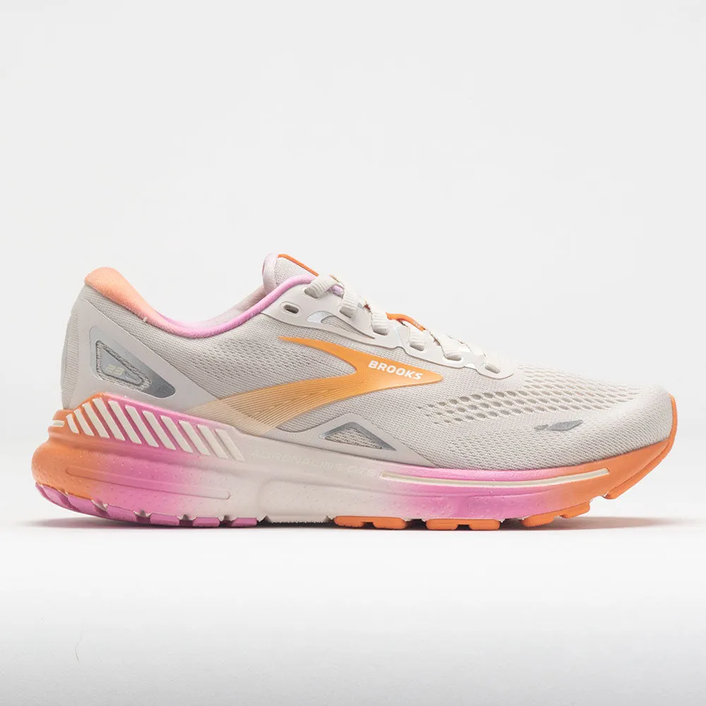 Outdoor - exercise sprint shoes Brooks Adrenaline GTS 23 Women's  White Sand/Sunset/Fuchsia