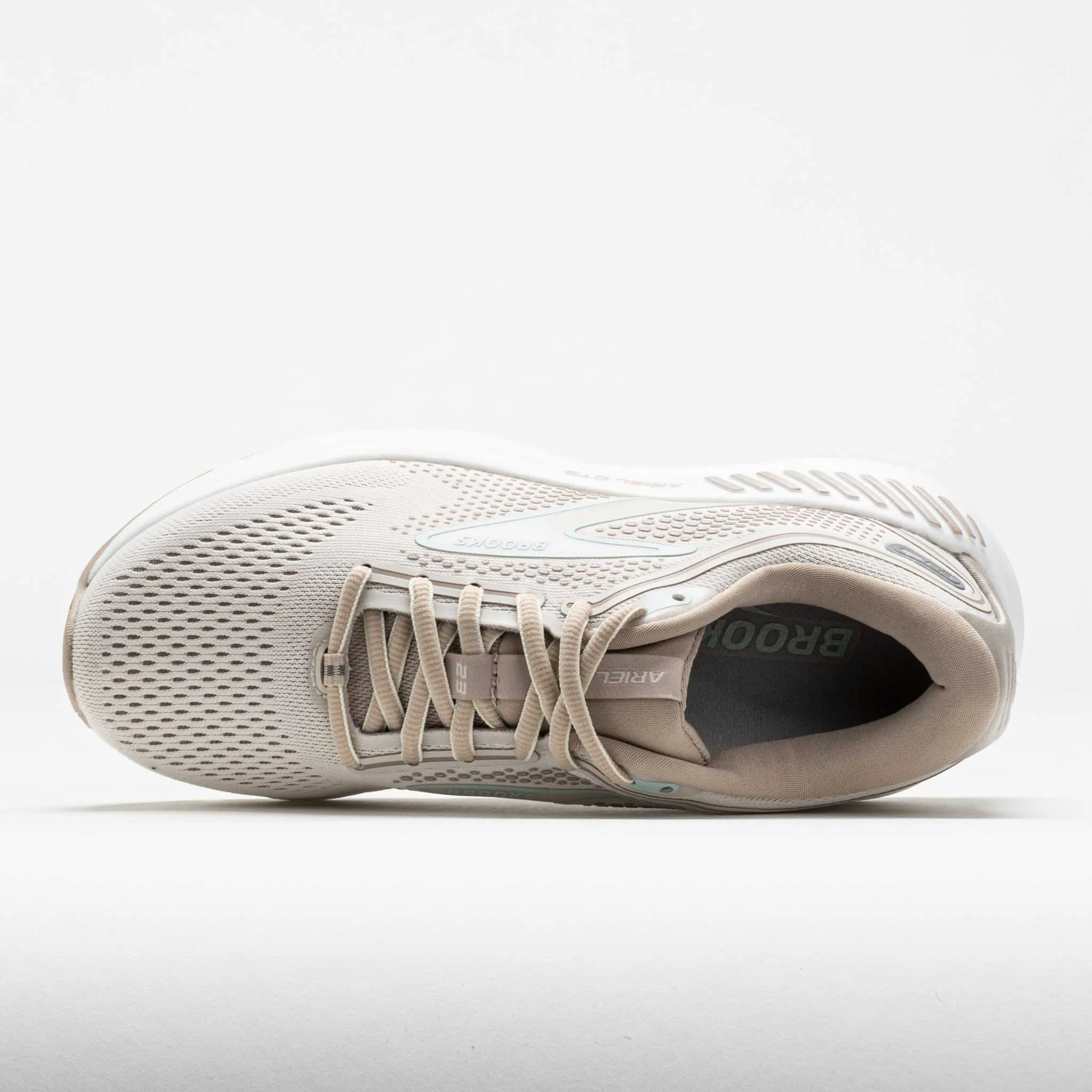 Brooks Ariel GTS 23 Women's  Chateau Grey/White Sand patent - leather - finish - design shoes Breathable Outsole