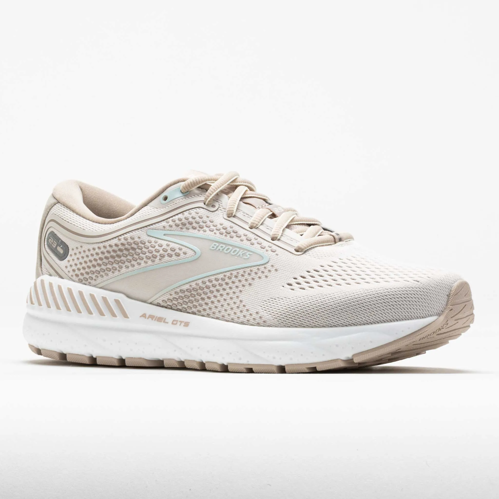 Brooks Ariel GTS 23 Women's  Chateau Grey/White Sand running in a cross - country meet shoes