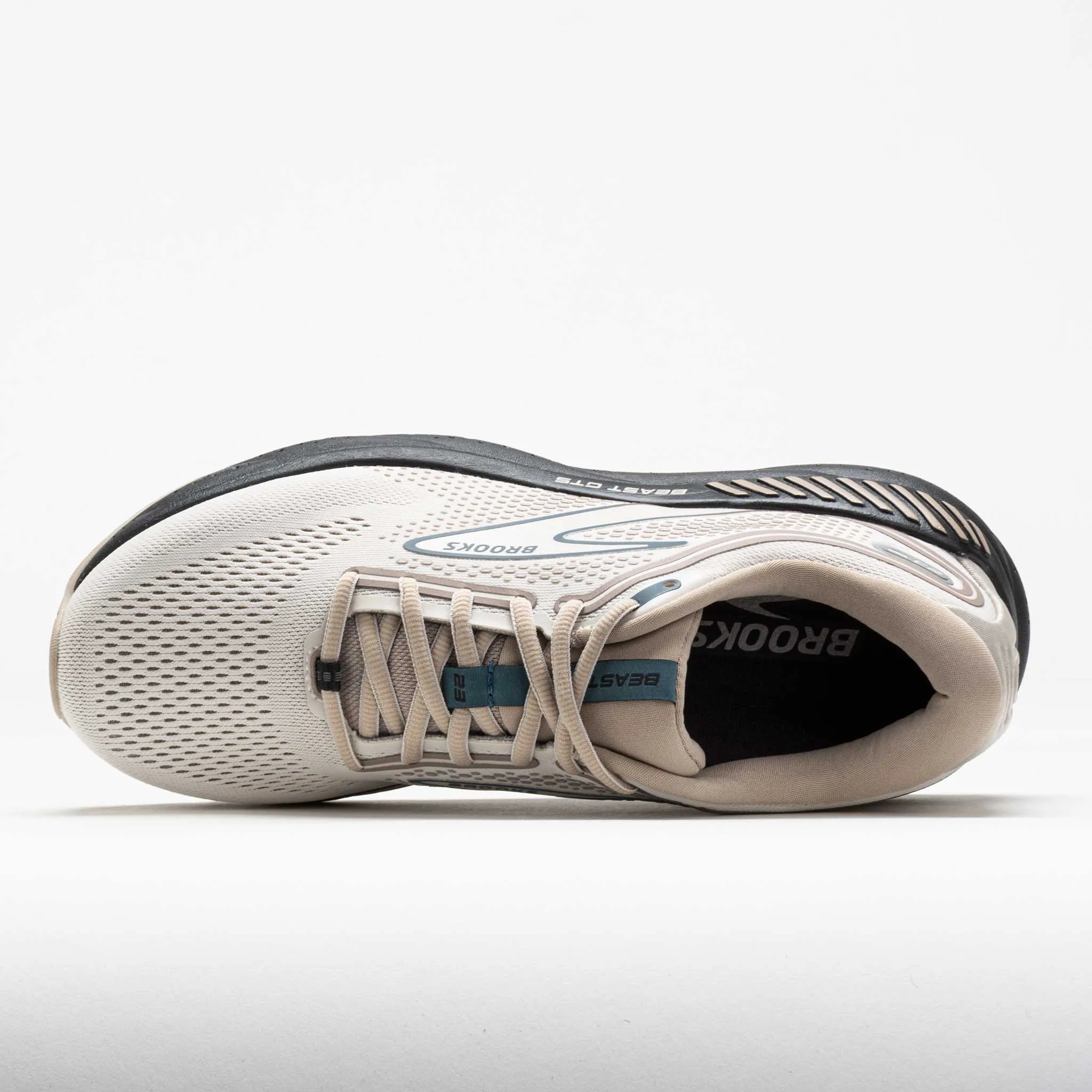 lightweight shoe traits Supination correction Brooks Beast GTS 23 Men's  Chateau Grey/White Sand/Blue