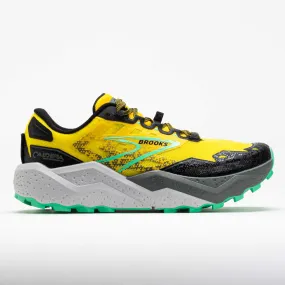 Brooks Caldera 7 Men's  Lemon Chrome/Black/Springbud medallion - decorated running wear unpadded - feature shoes