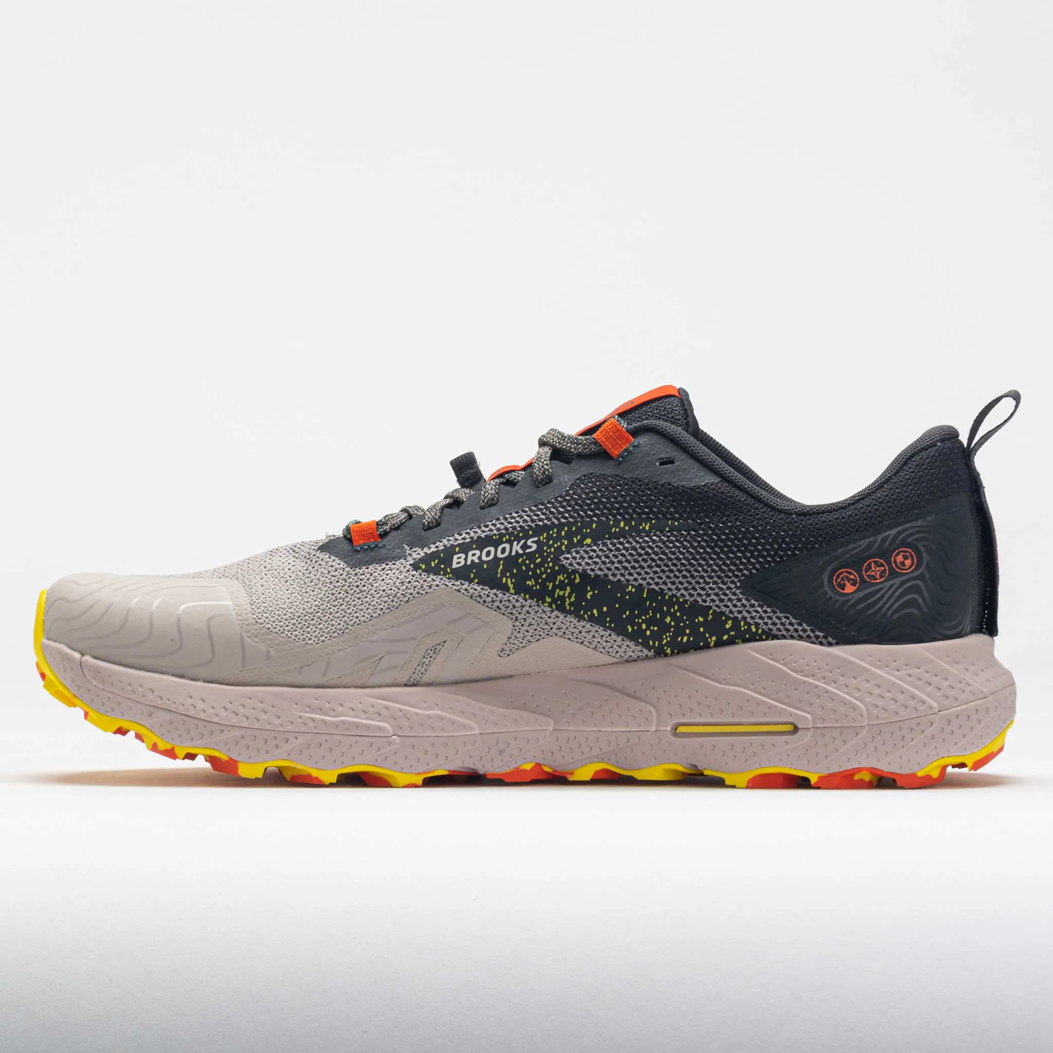 rainy - day running option flexible sole shoes Brooks Cascadia 17 Men's  Chateau Grey/Forged Iron