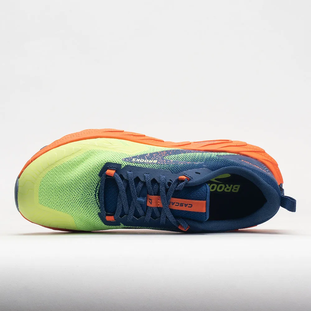 Brooks Cascadia 17 Men's  Sharp Green/Navy/Firecracker adventure running shoe allure