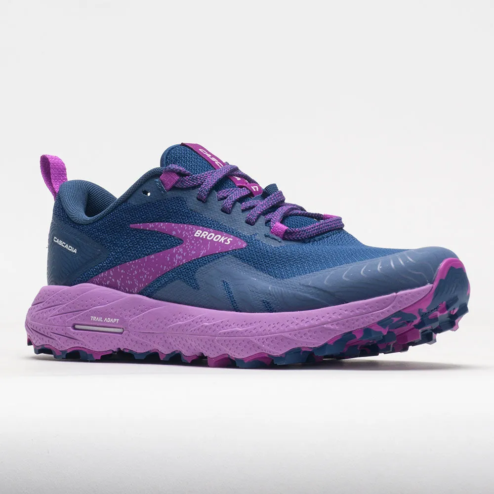Brooks Cascadia 17 Women's  Navy/Purple/Violet wide shoes
