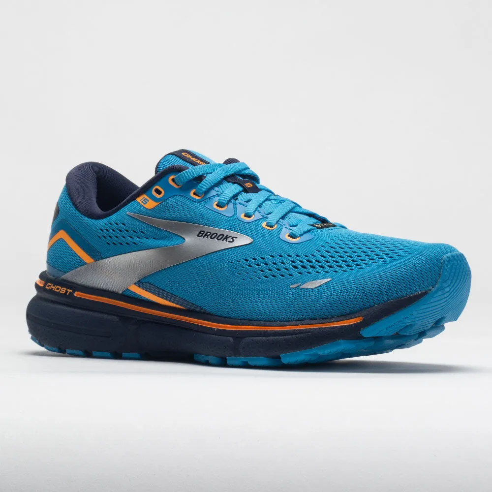 Brooks Ghost 15 GTX Men's  Blue/Peacoat/Orange hard - sole shoes