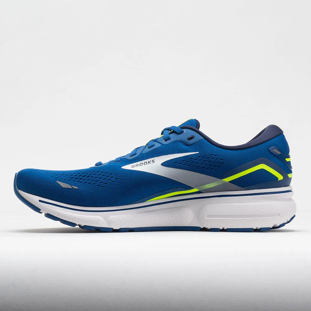 Heel - striker Breathable fabric Brooks Ghost 15 Men's  Blue/Nightlife/White