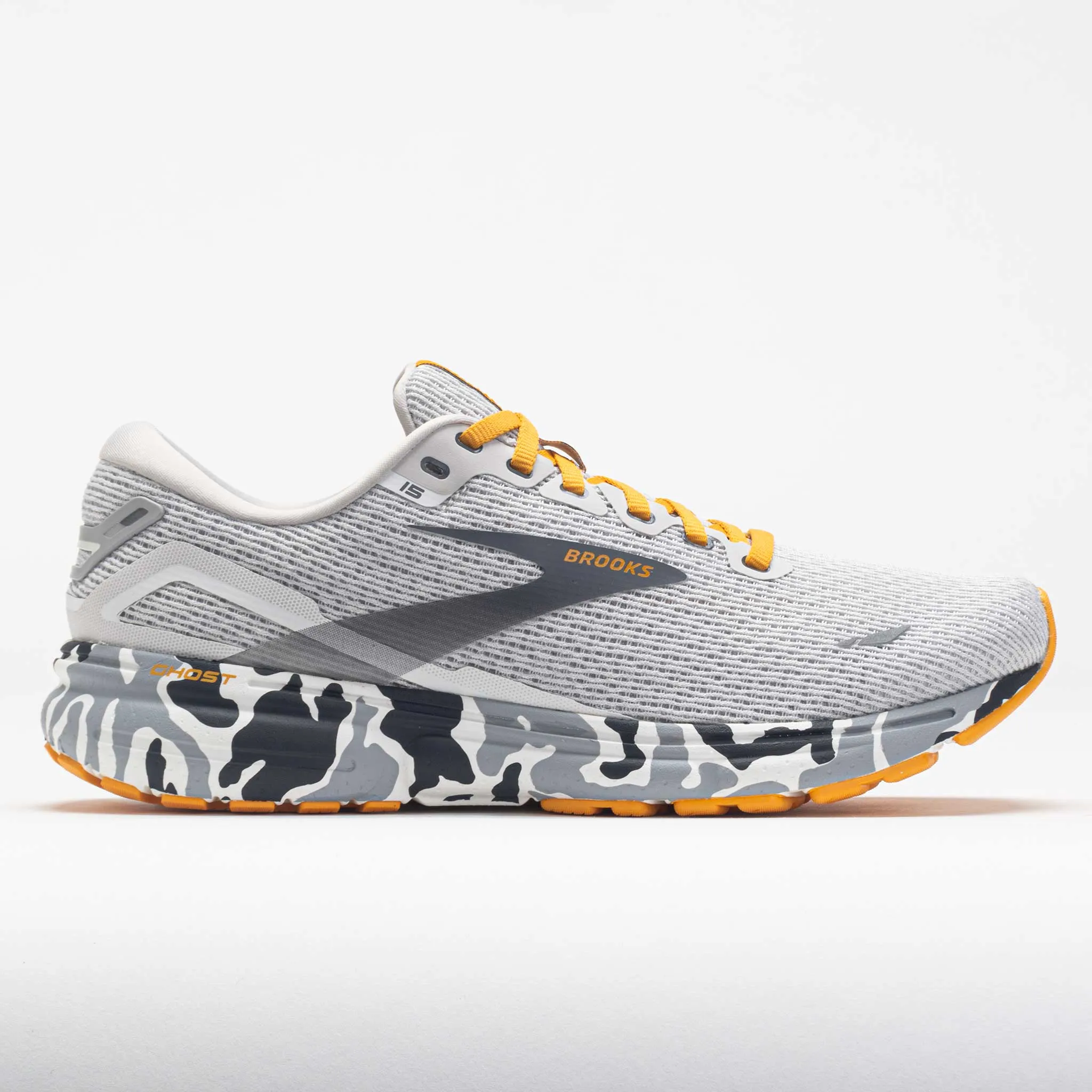 DurableConstruction uphill running shoes Brooks Ghost 15 Men's  Camo Blanc/Gray/Sunflower