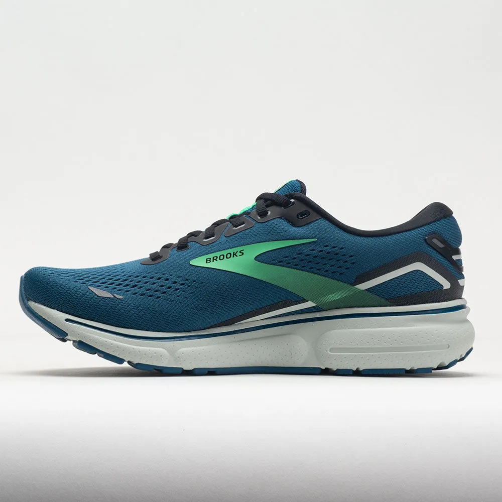 Brooks Ghost 15 Men's  Moroccan Blue/Black/Spring Bud Flexible Arch Recyclable materials
