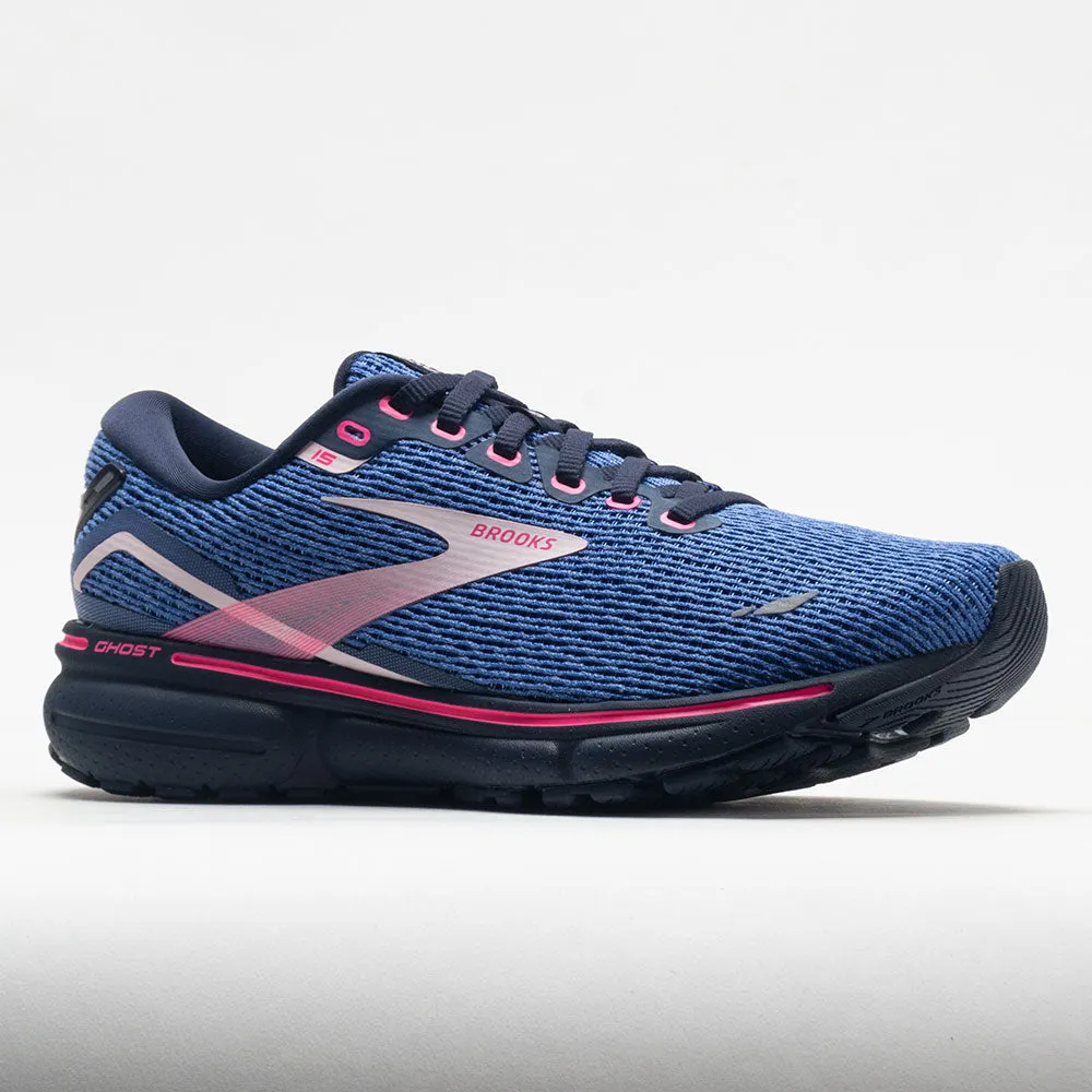 Brooks Ghost 15 Women's  Blue/Peacoat/Pink ombre - design shoes Sturdy
