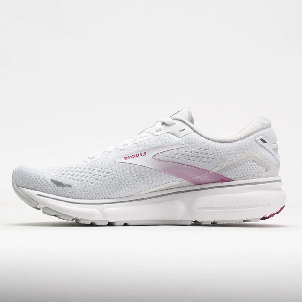 Brooks Ghost 15 Women's  White/Oyster/Viola Moisture   Wicking Lining