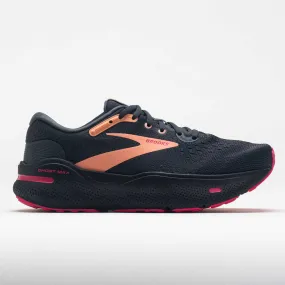 Brooks Ghost Max Women's  Black/Papaya/Raspberry Moisture   Wicking Material