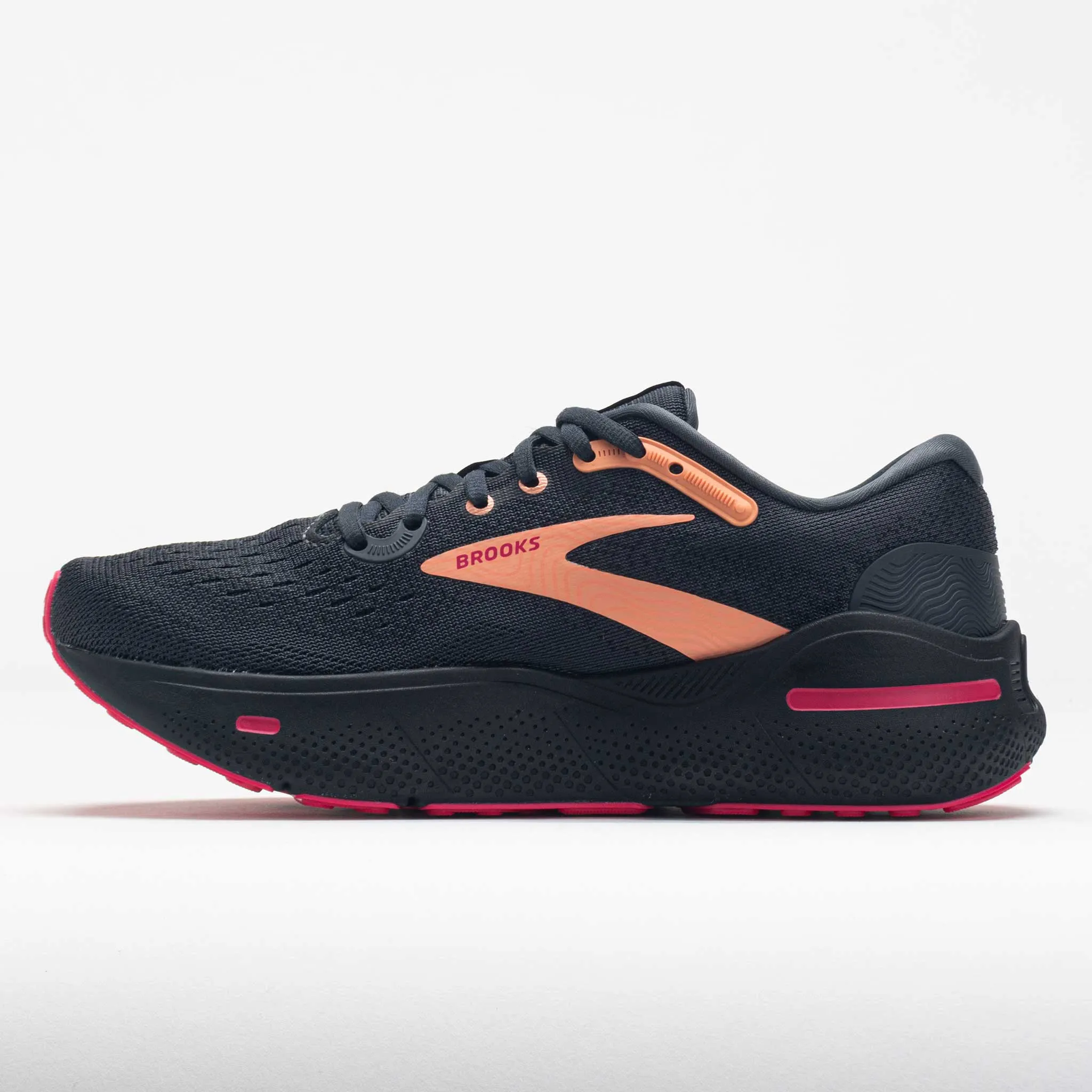 Brooks Ghost Max Women's  Black/Papaya/Raspberry night running
