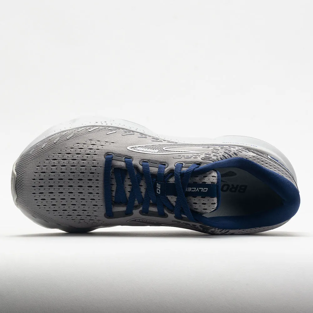 Motion Boost Lace   Up Style Brooks Glycerin 20 Men's  Alloy/Grey/Blue Depths