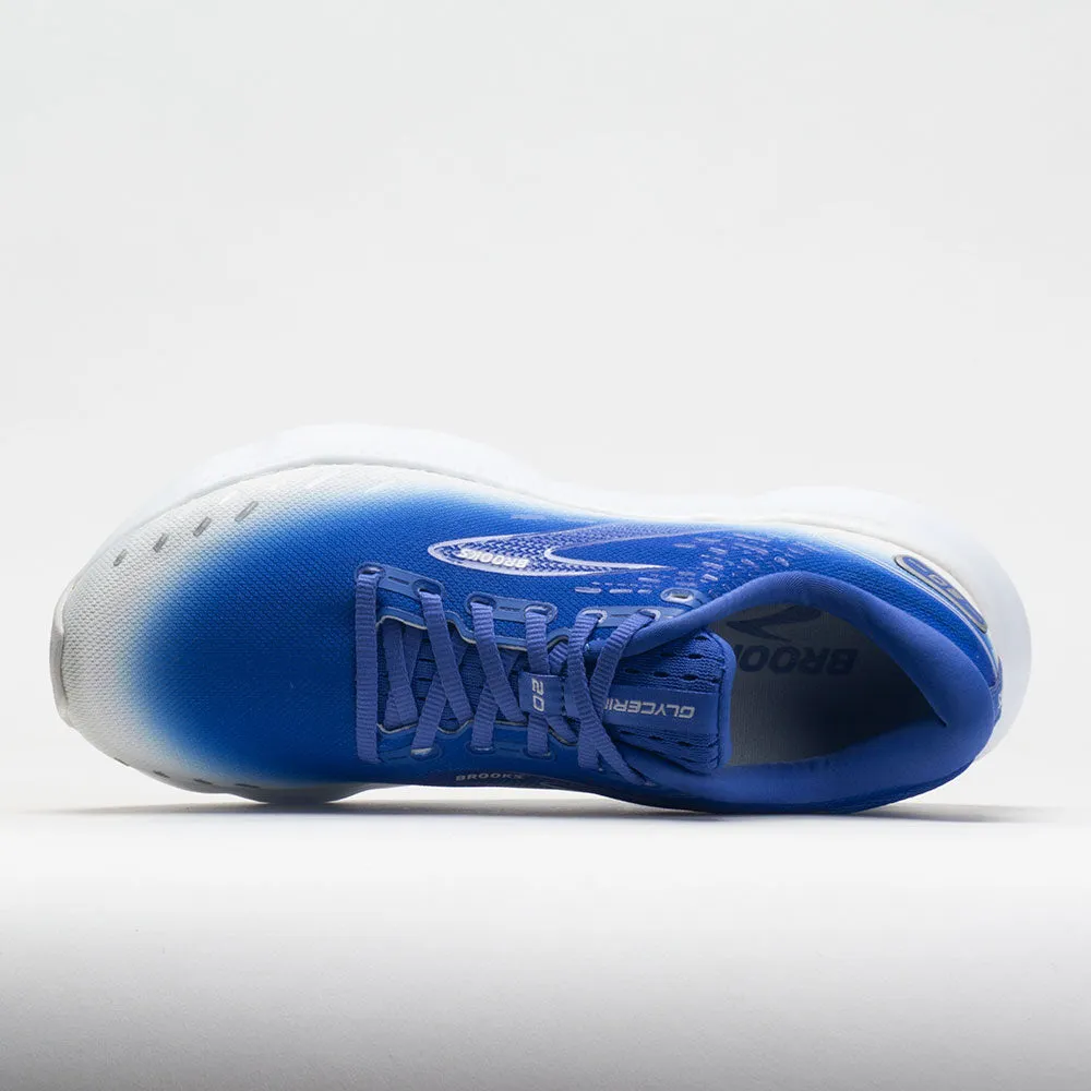 Brooks Glycerin 20 Men's  Fade Pack Blue/Lilac/White thick insole shoes Balance training