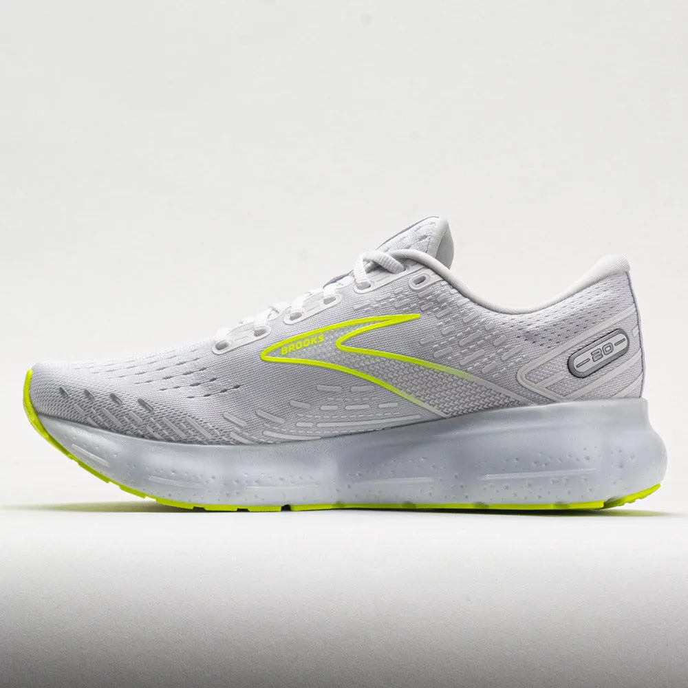 running shoes for sprinters RubberGrip Brooks Glycerin 20 Men's  White/Nightlife