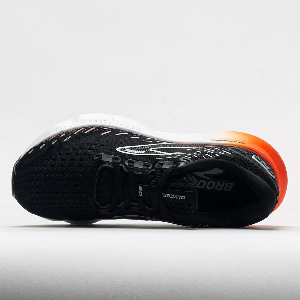 Brooks Glycerin 20 Women's  Black/Red/Opal MeshUpper running on grass