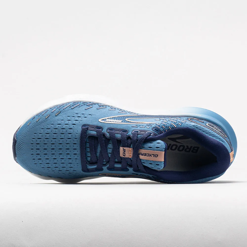 handball shoes Brooks Glycerin 20 Women's  Blissful Blue/Peach/White
