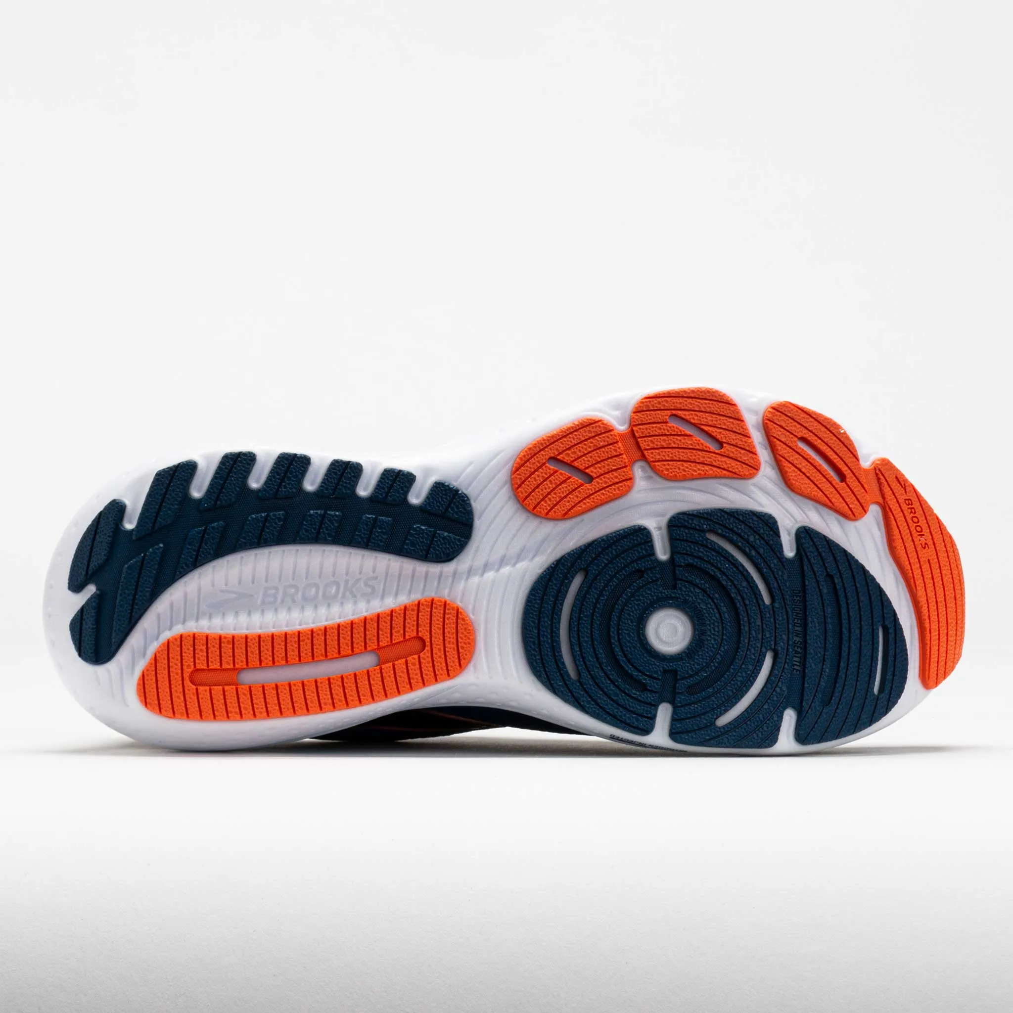 Brooks Glycerin 21 Men's  Blue Opal/Black/Nasturtium outdoor durability running in deserts