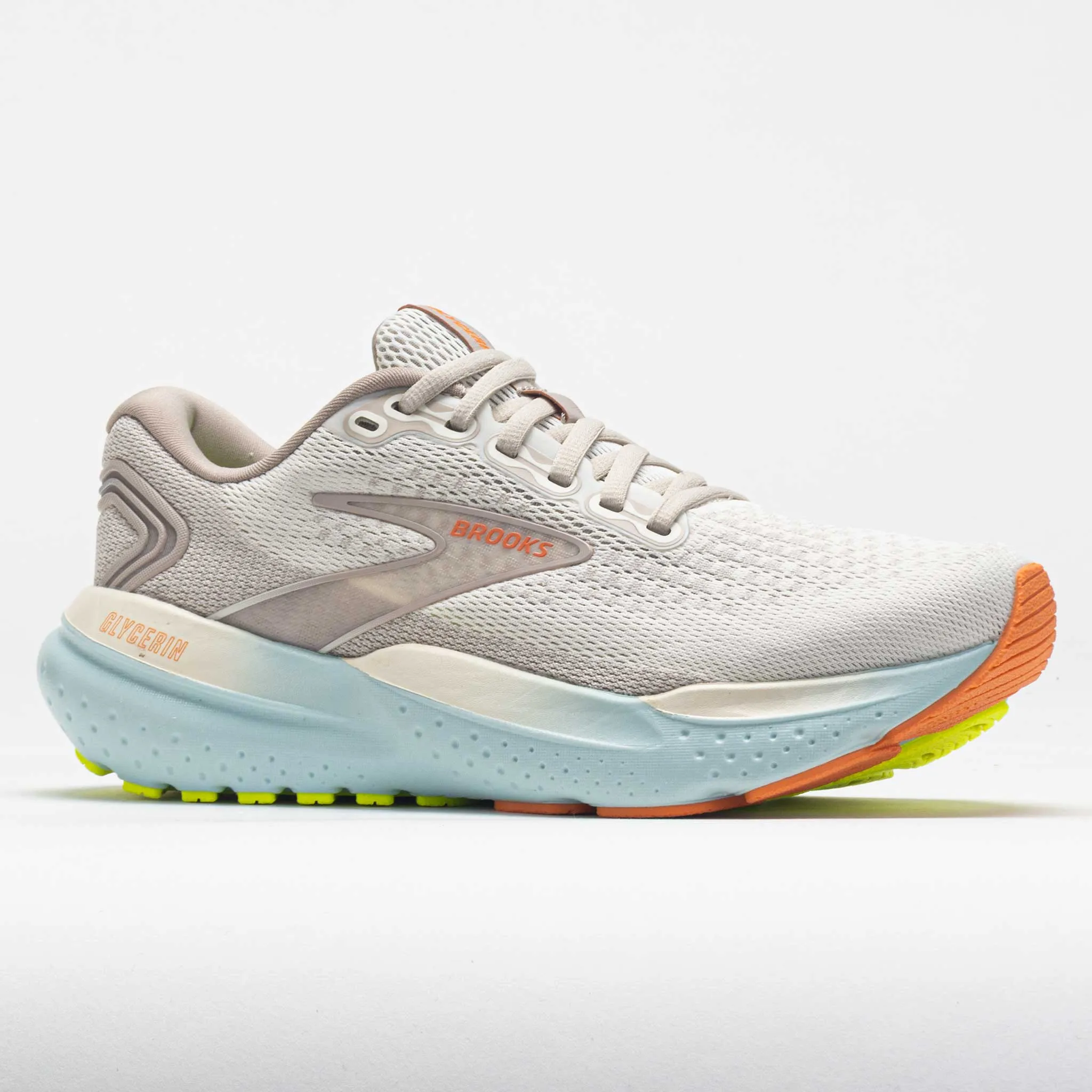 adjustable - lacing running shoes Brooks Glycerin 21 Women's  Coconut/Aqua/Autumn Sunset