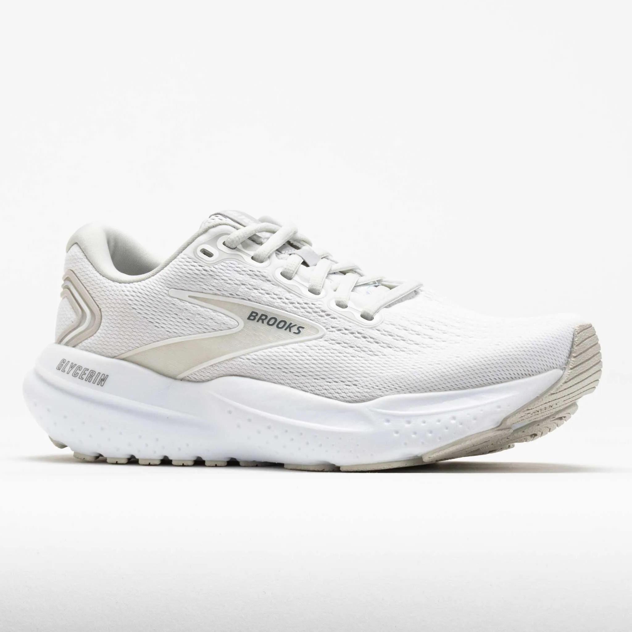 Brooks Glycerin 21 Women's  White/White/Grey Shock Reducing running for a way to stay disciplined